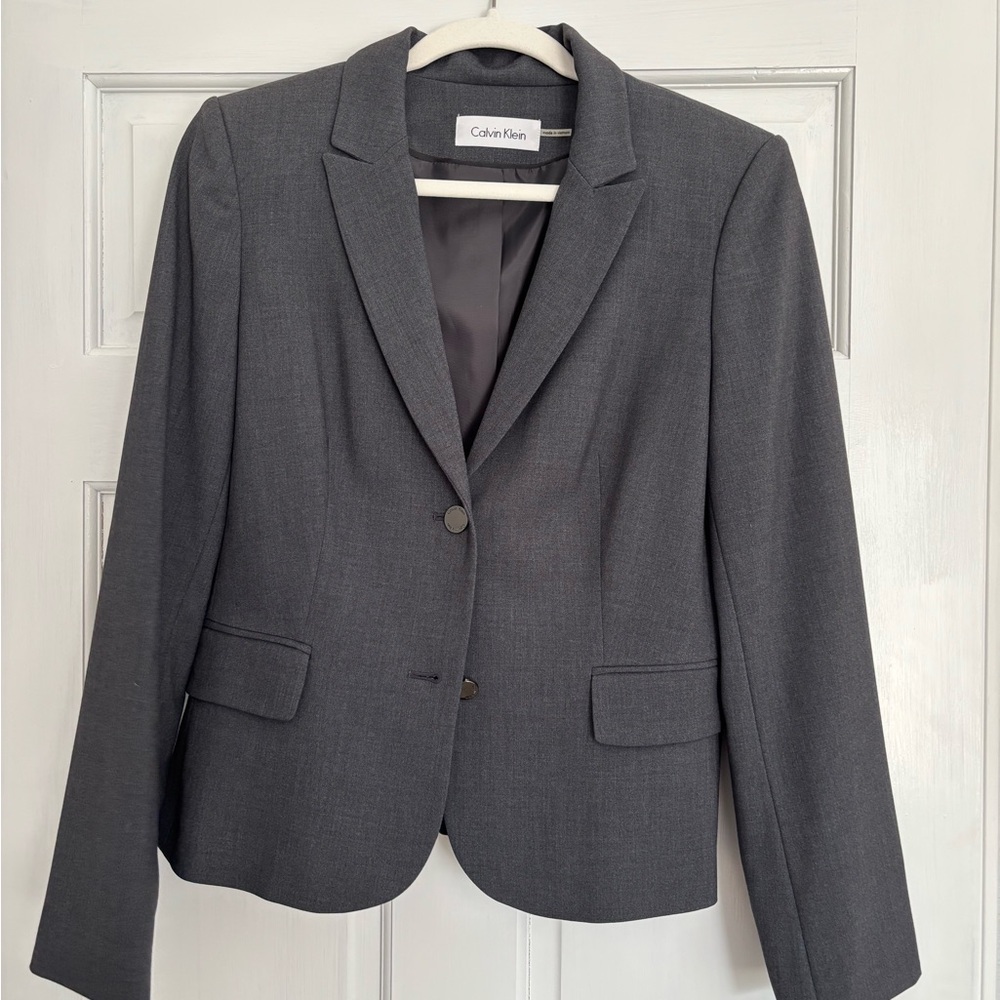 Calvin Klein Women's Gray Blazer
